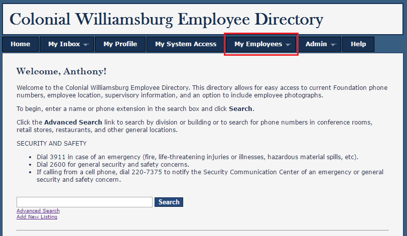 Bits & Wisdom > Employee Directory - Submitting a system access request for your employee, contractor, or volunteer > image2016-5-20 11:1:13.png