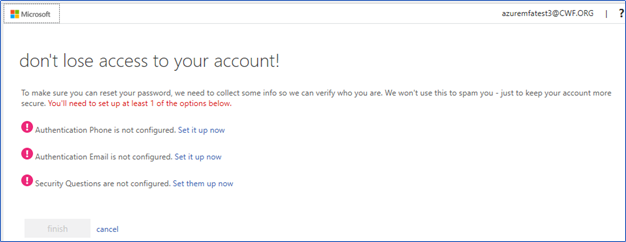 Bits & Wisdom > Enroll into Microsoft's Self Service Password Reset (SSPR) web portal > image2020-6-9_9-34-3.png